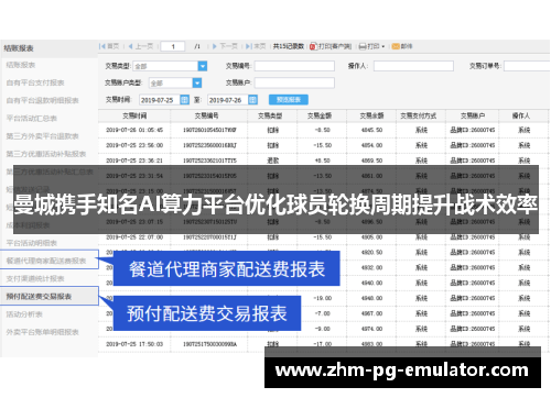 曼城携手知名AI算力平台优化球员轮换周期提升战术效率 曼城携手知名AI算力平台优化球员轮换周期提升战术效率